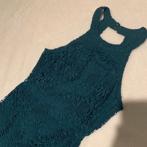 Hollister Green lace dress
